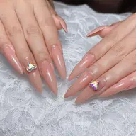 💖初回ソフジェルオフ無料💖【チップ➕ジェル長さ出し】ワンカラー➕パーツ2個