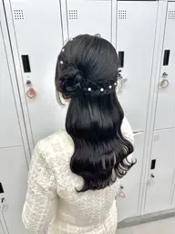 《推し活やライブ前に🩵》イベント前ヘアセット.⋆𝜗𝜚