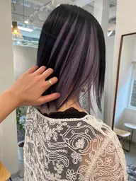 【U24🔸平日限定16時から】グラデーションなどデザインカラーにしたい方💛ケアブリーチ+デザインカラー+スタイリング