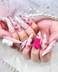 🌷長さ出し10本+アートし放題🌷【オフあり ケア込み】