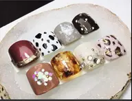 選べる親指アート付き★フットネイル