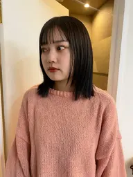 【新規限定】人気No.1💖カット+透明感ワンカラー💕