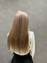 【大人気𝐍𝐨. 𝟏メニュー】カット+ケアブリーチダブルカラー+𝐀𝐮𝐣𝐮𝐚トリートメント