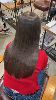 🌟赤み消し透明感カラー＆髪質改善酸性ストレート＆コーティングトリートメント🌟