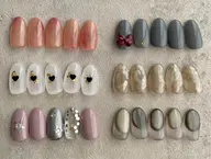 【オフ込み】サンプルデザインb ☺︎ベースパラジェル変更+600円