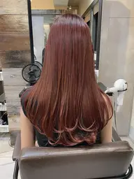 《新規》［梅雨対策/くせ毛解消］ 上品な艶髪ストレートに👼髪質改善酸性トリートメント