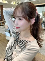 前髪カット+巻き髪✨¥3300