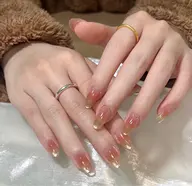 【モデル募集】🎀[チップ長さだし] 🎀韓国人気NO1チークネイル➕マグネットフレンチ