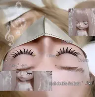 【☆条件有☆】マツエクフラット100本/ダブルフラットラッシュ140本75束（ダブル変更＋500円）