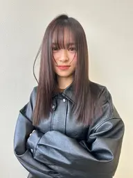 髪質改善ストレート + face cut  ✂︎🫧