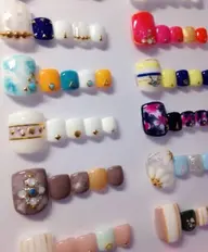 フットジェルネイル持ち込みデザイン込み(3Dな特殊デザインは不可)