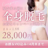 レディース全身脱毛3回