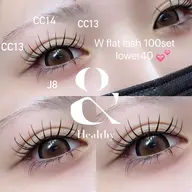 【下がりまつ毛の方🤍】フラットマットラッシュ140本＋アンドヘルシー(オフ込み)