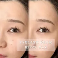 【次世代まつパ × 眉WAX】まつ毛パーマ と アイブロウWAX(コーティング/眉カット・間引き・お仕上げ付き)