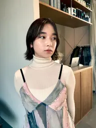 カット&ボリュームダウンストレート+前処理tr_¥12100