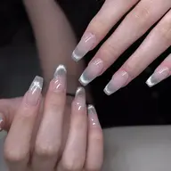 【新規スカルプオフ半額】✨チップ長さ出し🎀マグネットフレンチ💖（パーツ別途料金）