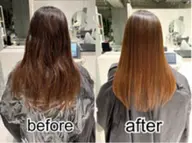カット+縮毛矯正+髪質改善ULTOWA トリートメント＋マイクロバブル