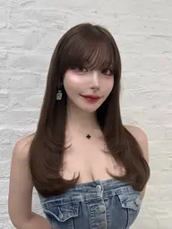 【新規様美髪セット①🫧】全体カット+天使の艶カラー🩵+ 1step トリートメント+コテ巻き