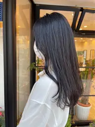 黒染めカラー+艶髪TR⭐︎