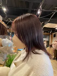 【🎨大人気🎨】ロング・ボブカット＋透明感カラー＋オージュアトリートメント🫟