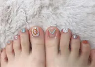 footオフケア込み ꪔ̤̮ 10本アート