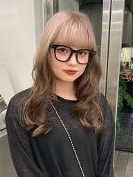 【🫧U25限定🫧】ケアダブルカラー+カット(ケアブリーチ)※ご新規様レディース限定 ロング料金+¥1100