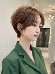 癖毛ショートカット➕白髪ぼかし➕ハイケアトリートメント