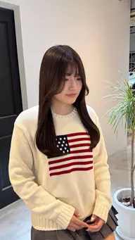 透け感イルミナカラー＋オージュアトリートメント