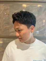 カット+アイロンパーマ