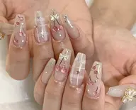 【HAND】チップ長さ出し★ゴージャス★150分持ち込みやり放題¥ 14980→¥13980