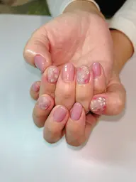 【ハンド】定額アート4本+ワンカラーorラメグラデーション💅初回付替オフ無料/オフなし