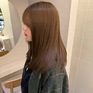 【透明感•ナチュラル】ブリーチなしWカラー¥4000