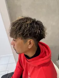 【🔥大人の色気🔥】メンズカット➕メッシュブリーチ/白髪ぼかし/※色味相談可能、場合により追加料金あり