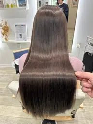 【最高級人気 No2】カット+バイカルテケアカラ一＋髪質改善トリートメント