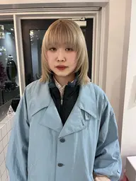 1回のブリーチでは厳しい色味も出来ます◎ブロンド、ペール系のカラーお任せください☺︎