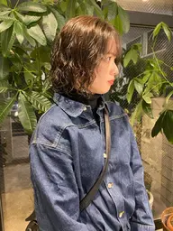 朝のお手入れを簡単に✨カット＋ボブパーマ