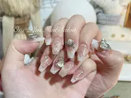 【ミニモ口コミ限定自爪】120分❣️持ち込みデザインパーツつけ放題🈹ジェルオフ無料