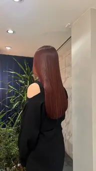 ナチュラルな暖色カラー❤️ワンカラー🦢