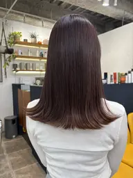 カット+髪質改善ストレート+トリートメント🔮うねりや広がりを縮毛矯正で解決🔮