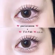 🎀パリジェンヌorラッシュリフト × 下まつげエクステ40本🎀