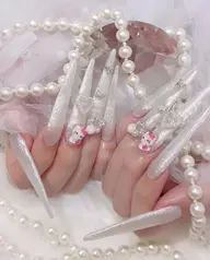 【HAND】オフあり🍒スカルプ長さ出し10本+ワンカラーorラメグラ