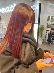 (ド定番)カット➕カラー➕トリートメント韓国 韓国風 渋谷 レイヤー レイヤーカット 髪質改善