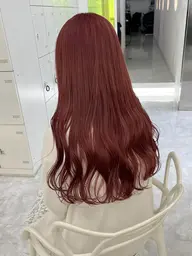 【🔰初めての暖色に🍒】ブリーチなしWカラー➕オンカラー➕オリジナルトリートメント➕炭酸Spa 🍒