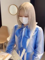 【最高級トリプルカラー】カット+ケアブリーチ2回+全体カラー+システムTR