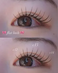 フラットラッシュ　マツエク　100本💕【束間仕上げ✨】