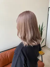 【切れ毛・枝毛94%防ぎます!】🎗ケアダブルカラー(グラデーション)ケアブリーチ込み🎗