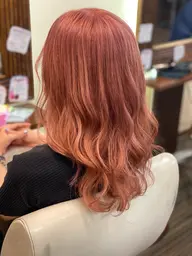 🧡ミニモ限定🧡全頭ブリーチ+カラー+超音波トリートメント付き！！