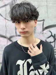 《メンズ限定》《ご新規様限定》メンズカット+メンズニュアンスorナチュラルパーマ(シャンプートリートメント付)