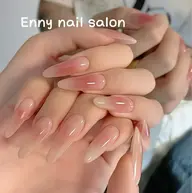 【２級持ち研修ネイリスト】 ワンホンネイルの王道カラーの組み合わせ自由チークネイル 、口コミ🈲 3500