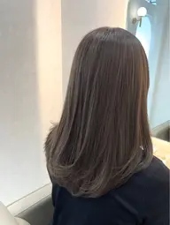 【カットなし】ブリーチなしダブルカラー+髪質改善inケアカラー